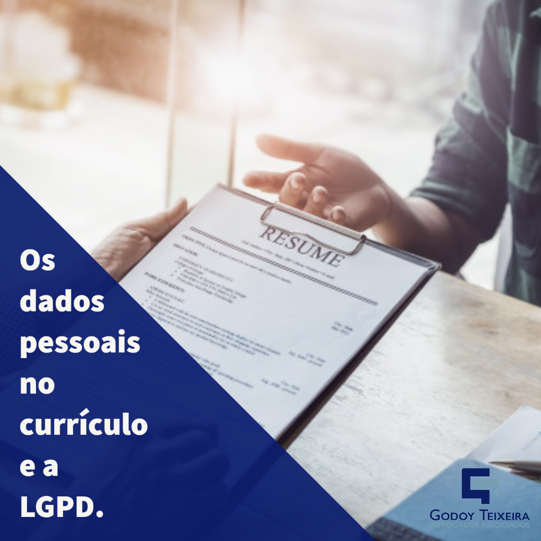 Os dados pessoais nos currículos e a LGPD